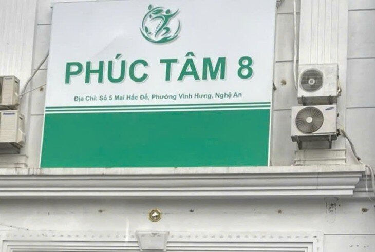 Bên ngoài cơ sở Phúc Tâm 8. ẢNH: C.A