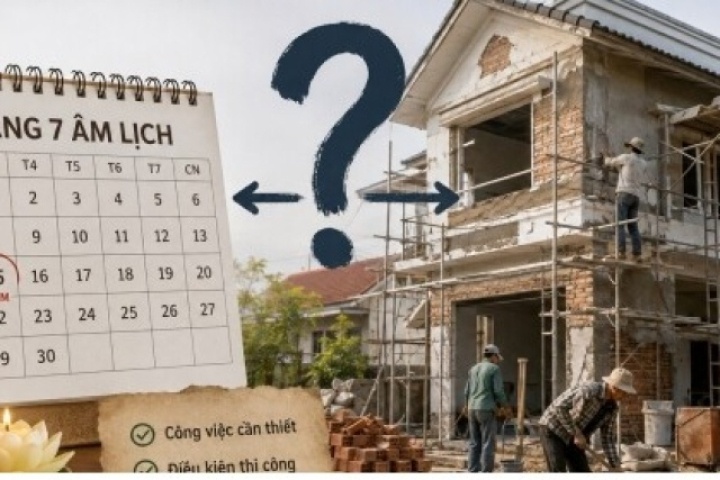 Có nên động thổ, sửa nhà tháng 7 âm lịch?