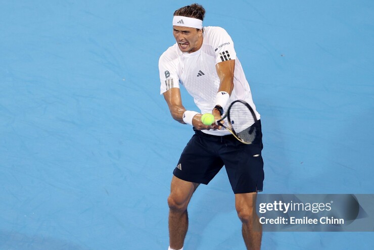 Zverev để thua trong set 1
