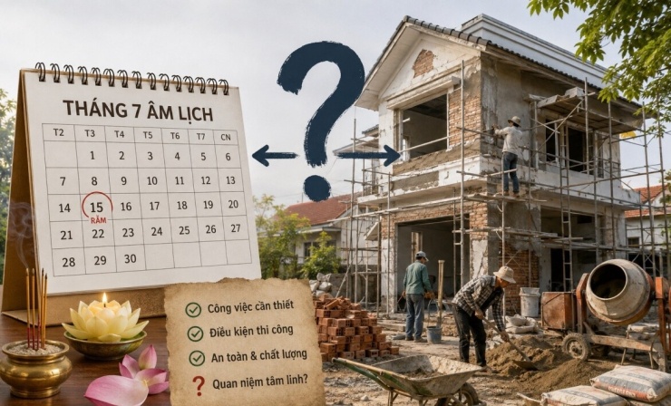 Có nên "kiêng" động thổ vào tháng 7 âm (ảnh ChatGPT)