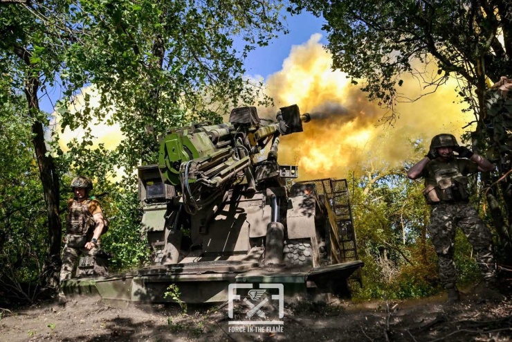 Binh sĩ Ukraine bắn về phía lực lương Nga. Ảnh: Bộ Tổng tham mưu Lực lượng vũ trang Ukraine