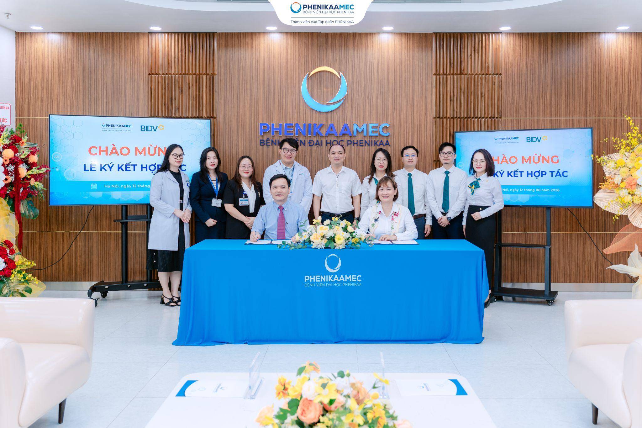 PhenikaaMec và BIDV kí kết hợp tác mở rộng hình thức thanh toán có lợi cho khách hàng đăng ký dịch vụ lưu trữ mô và tế bào gốc