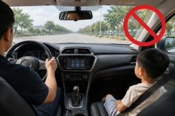 Chở con nhỏ bằng ô tô, nhiều cha mẹ chú ý quy định mới này