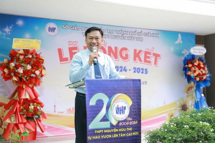 Tiến sĩ Đỗ Đình Đảo, Hiệu trưởng Trường THPT Nguyễn Hữu Thọ (Ảnh NVCC)