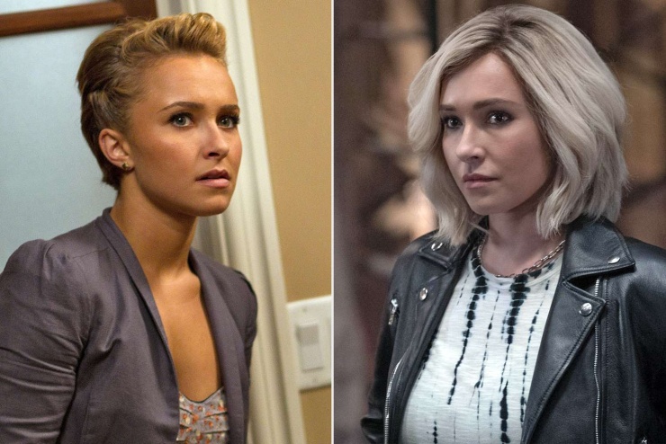 Hayden Panettiere trong "Scream 4" (2011, trái) và "Scream 6" (2023). Ảnh: Dimension Films