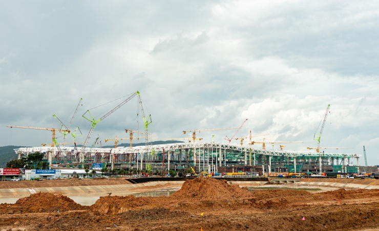Hình hài nhà ga sân bay Phú Quốc sau một năm thi công - 14
