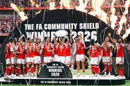 Arsenal vùi dập Man City, nâng cao chức vô địch Siêu cúp Anh lần thứ 18