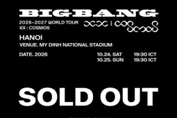 BIGBANG tại Hà Nội “sold out” toàn bộ vé: Hai đêm Mỹ Đình chính thức kín chỗ