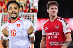 "Người Brazil bay" Xuân Son đánh đầu như Van Persie, tân binh Arsenal sánh ngang huyền thoại Beckham