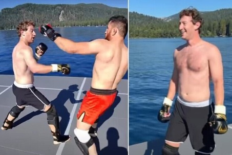 "Ông trùm" Facebook đánh nhau tơi bời với nhà vô địch UFC, ném đối thủ xuống hồ nước