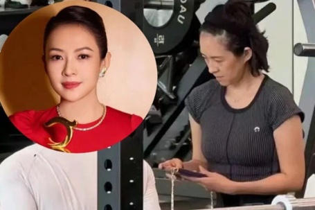 Chương Tử Di bị soi mặt mộc 'kém sắc' khi đi tập gym