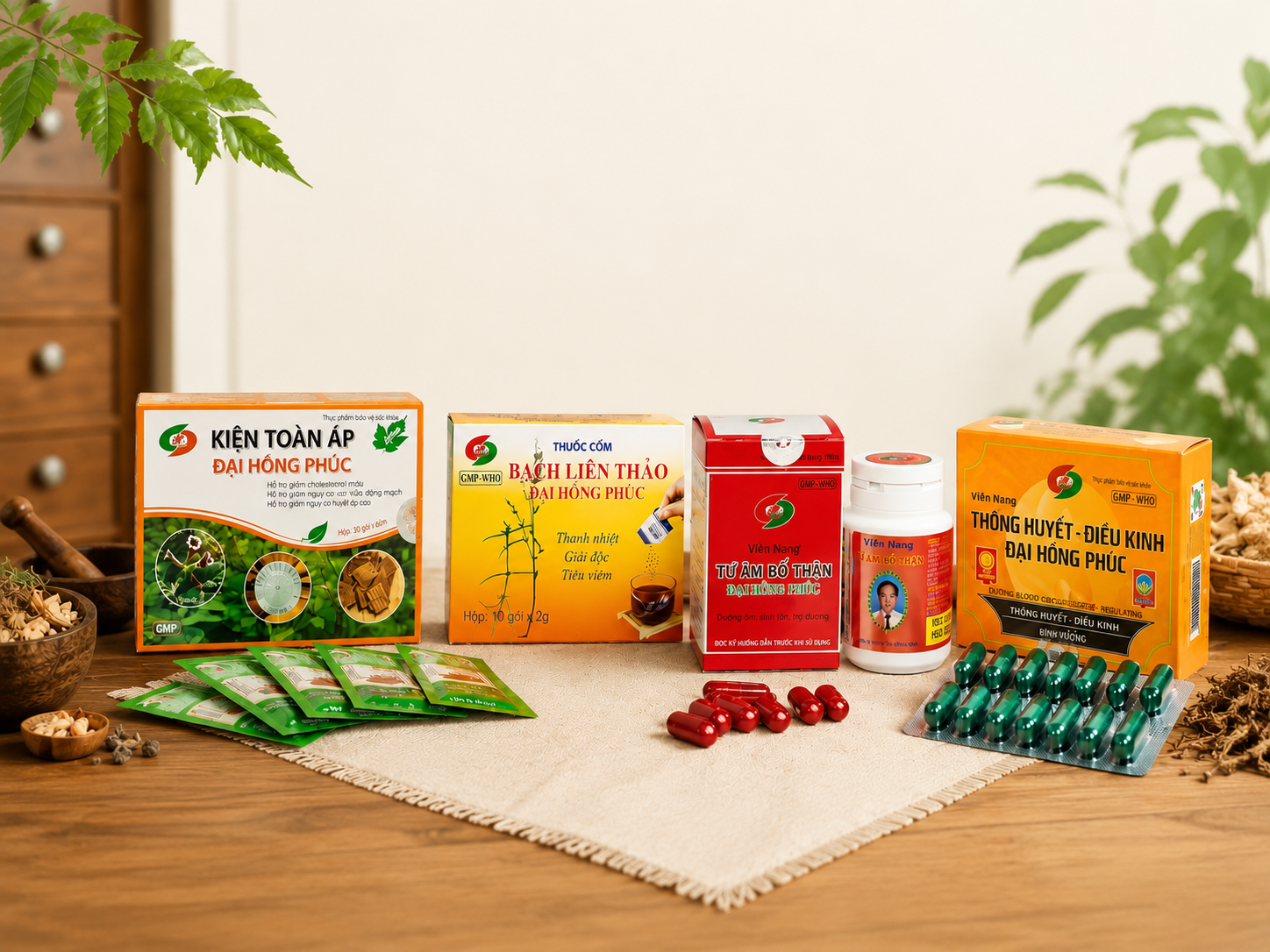 Các dòng sản phẩm YHCT của Đại Hồng Phúc được người tiêu dùng tin chọn