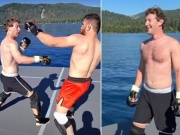 "Ông trùm" Facebook đánh nhau tơi bời với nhà vô địch UFC, ném đối thủ xuống hồ nước