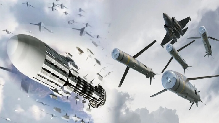 Bầy đàn UAV. Ảnh minh họa: Eurasian Times