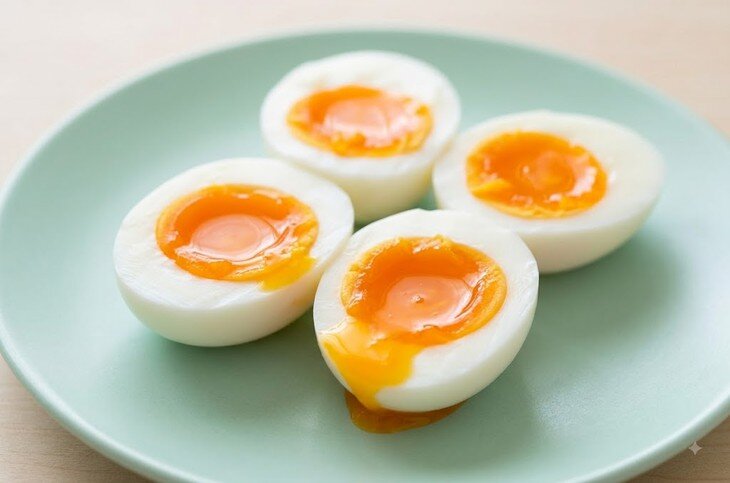 Ăn trứng lòng đào rất ngon miệng nhưng cần chú ý phòng tránh nguy cơ nhiễm khuẩn. Ảnh minh họa AI