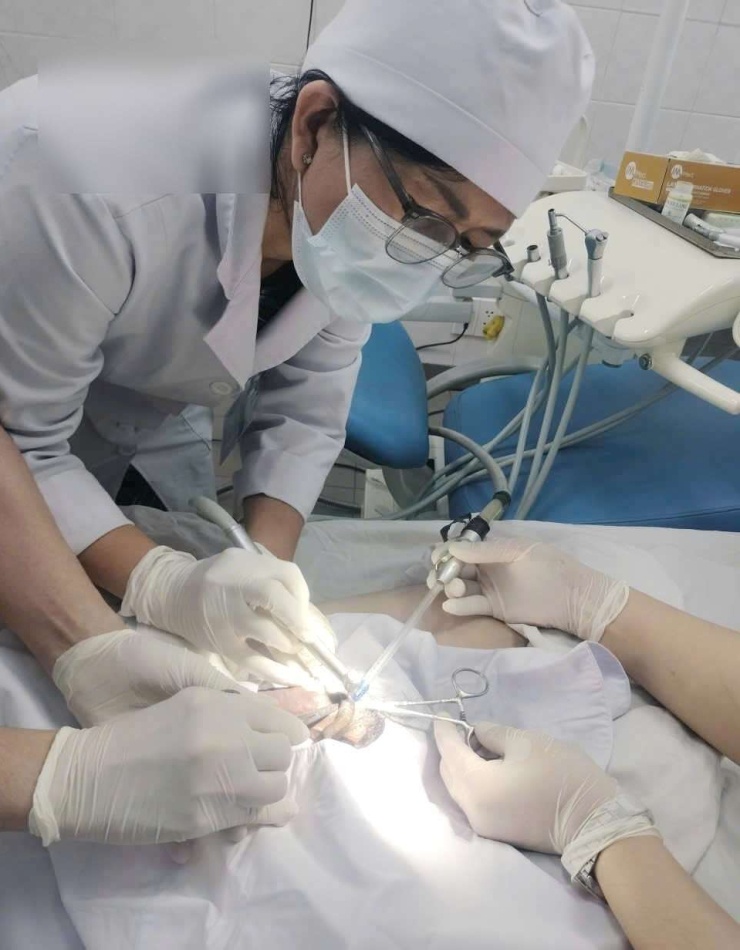 Bệnh viện đa khoa Long An (Tây Ninh) đang xử lý ca bệnh kỳ lạ của thanh niên L.Q. T (ngụ xã Long cang). Ảnh: T.L
