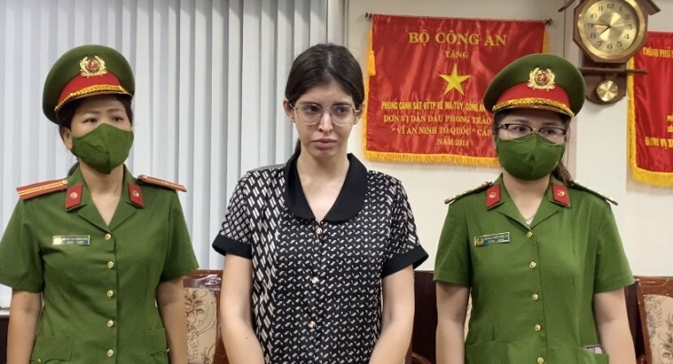Nguyễn Thị An, tức người mẫu Andrea Aybar Carmona, bị cơ quan công an TPHCM khởi tố, bắt giữ để điều tra về hành vi tổ chức sử dụng trái phép chất ma túy, ngày 14/11/2024.