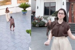 Khoảnh khắc bà cụ U90 lưng còng vẫn nhảy TikTok cùng cháu gái gây sốt mạng