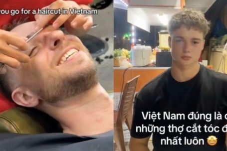 Cắt tóc cạo râu thành đặc sản du lịch Việt Nam, khách Tây sốc vì đẹp mà quá rẻ