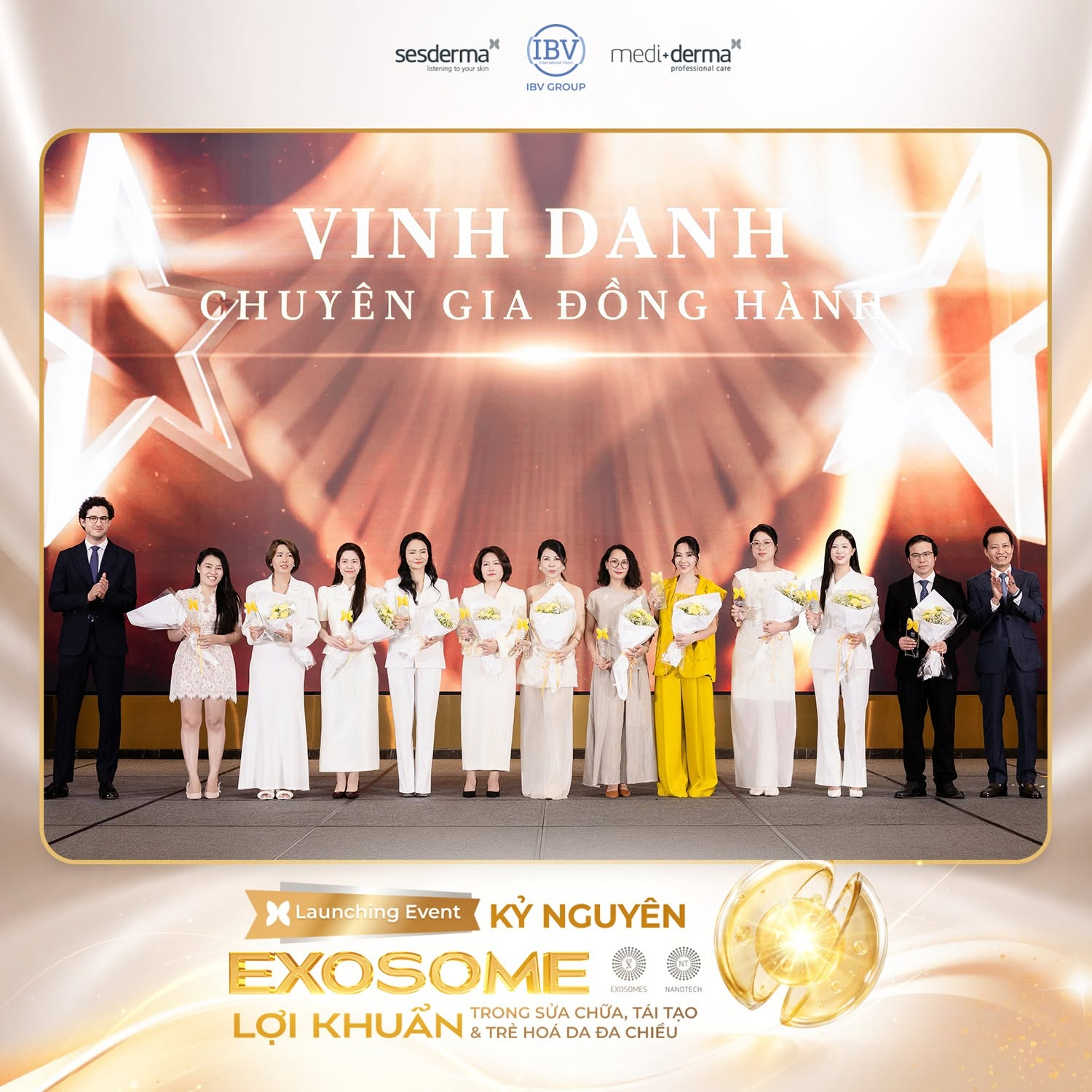Sesderma, Mediderma và IBV Group vinh danh các Chuyên gia đồng hành tại Launching Event 2026