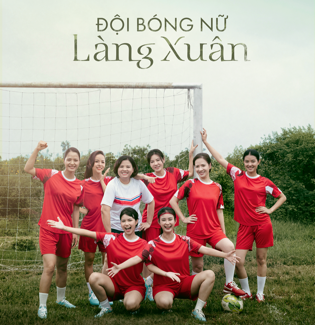 Bộ phim kết hợp bóng đá nữ với đời sống làng quê, tạo nên nhiều tình huống vừa hài hước vừa giàu cảm xúc. Ảnh VTV