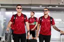 ĐT Việt Nam đổ bộ Bangkok, sẵn sàng đại chiến Thái Lan chung kết AFF Cup