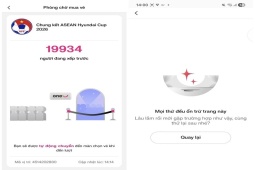Kênh bán vé chung kết Việt Nam - Thái Lan báo lỗi ngay khi mở bán