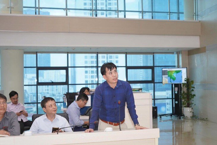 Ông Nguyễn Văn Hưởng, Trưởng phòng Dự báo thời tiết, Trung tâm Dự báo KTTV quốc gia. Ảnh: Hùng Trần