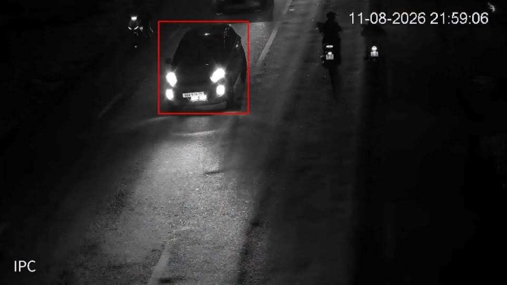 Xe vi phạm bị Camera AI phát hiện. Ảnh: CSGT Đồng Tháp
