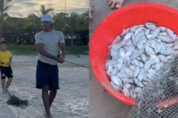 Xem khách Tây kéo lưới, dân mạng đùa 'đến Việt Nam là thạo nông lâm ngư nghiệp'