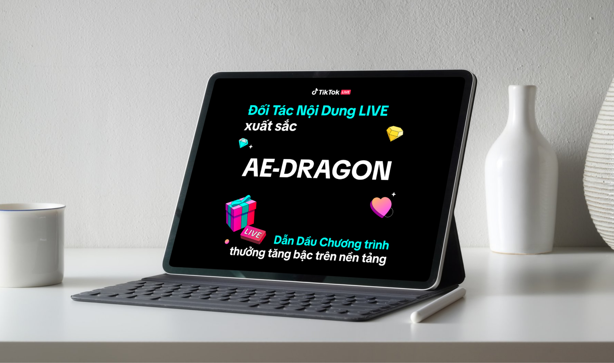 AE-Dragon lọt vào Top 3 Chương trình thưởng tăng bậc tháng 5 của TikTok LIVE.