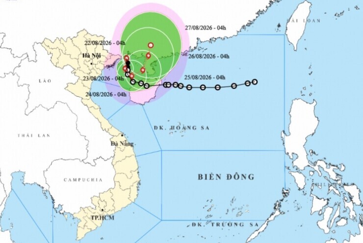 Bão số 4 giật cấp 10, Quảng Ninh và Hải Phòng mưa rất lớn