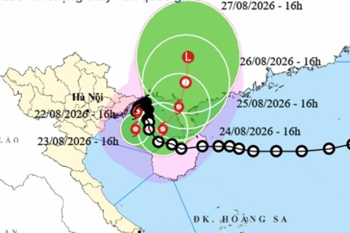 Bão số 4 cách Hải Phòng 150km và có thể mạnh thêm, miền Bắc mưa lớn kéo dài
