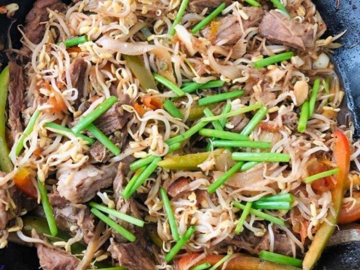 Giá đỗ xào thịt bò