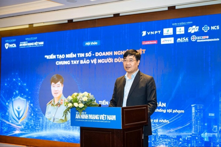 Đại tá, TS. Nguyễn Hồng Quân, Phó Cục trưởng Cục An ninh mạng và Phòng, chống tội phạm sử dụng công nghệ cao (A05), Bộ Công an (Ảnh: Hiệp hội An ninh mạng quốc gia)