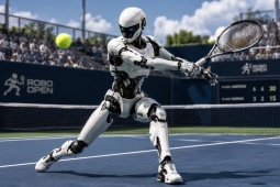 Robot hình người thể hiện kỹ năng tennis "thượng thừa"