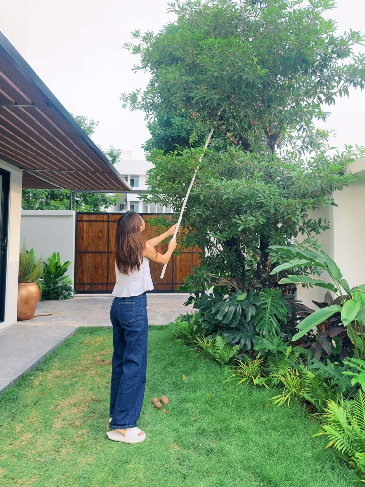 Hoa trái nở rộ trong biệt thự vùng ven của vợ chồng Hoàng Bách - 4