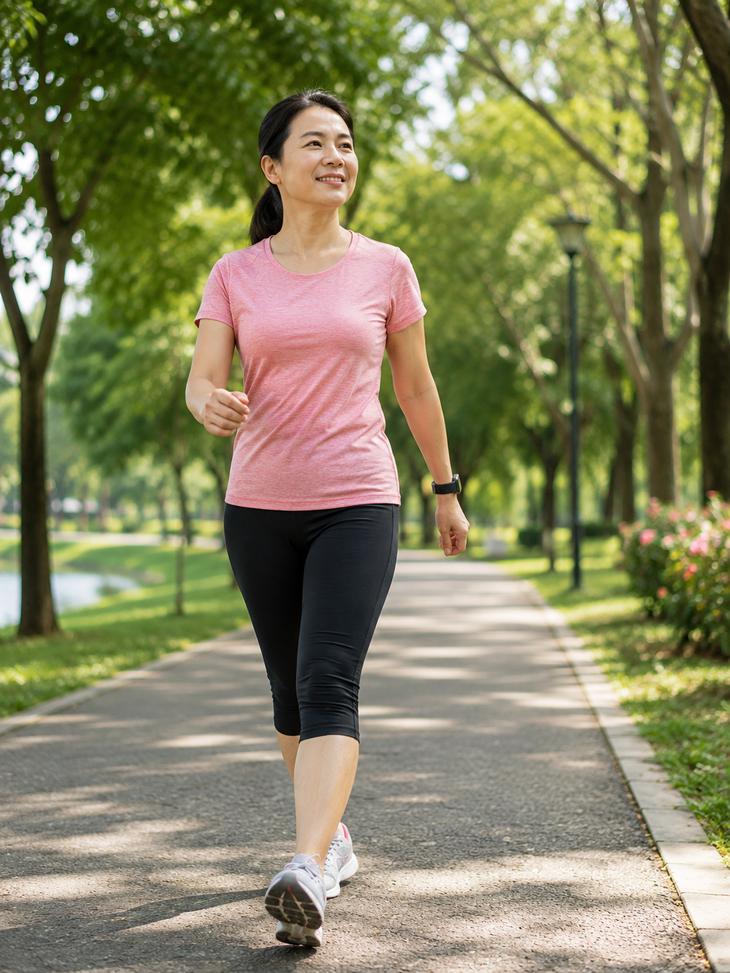 Việc chia nhỏ thời gian đi bộ vẫn giúp tăng tổng mức hoạt động trong ngày. Ảnh AI.