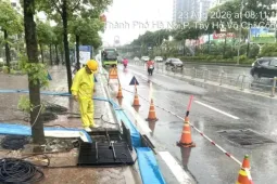 Hà Nội: Một số điểm ngập cục bộ đã rút nước