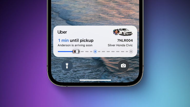 Live Activities cập nhật trực quan tình trạng chuyến xe trên iOS.