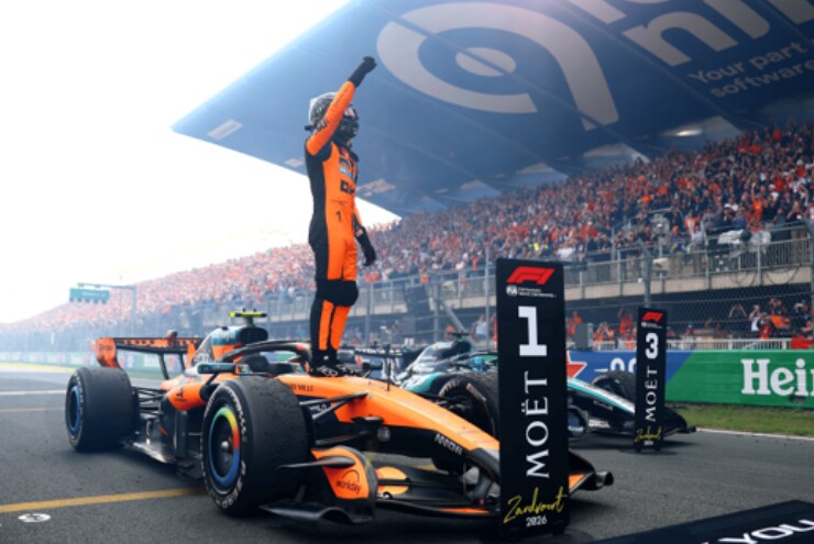 Đua xe F1, Dutch GP: Norris đánh bại Antonelli trong ngày Verstappen gặp nạn ở chặng chia tay Zandvoort.