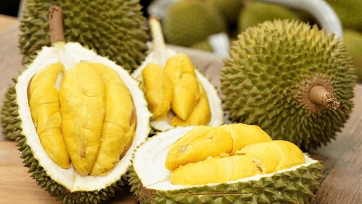 Sầu riêng chứa lượng Kali cao cùng các chất xơ hòa tan giúp kiểm soát nồng độ cholesterol xấu. (Ảnh: VTC News)