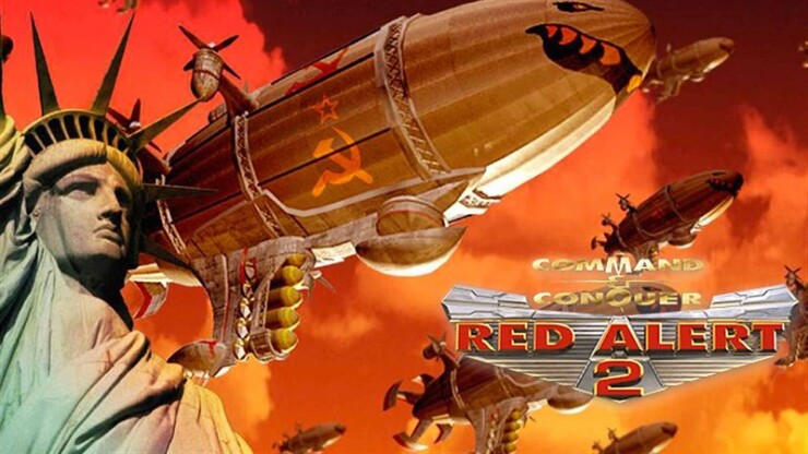 Poster quen thuộc của tựa game&nbsp;Red Alert 2.