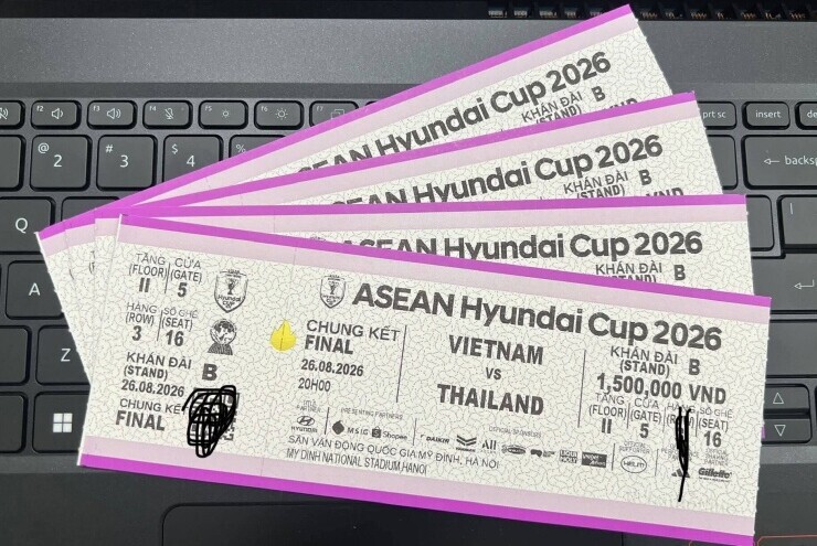 Vé 'chợ đen' trận tuyển Việt Nam vs Thái Lan giá 12 triệu đồng/cặp