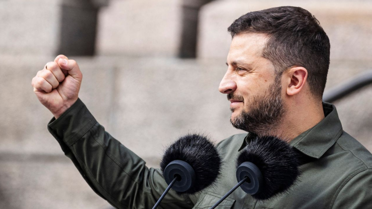 Tổng thống Ukraine Volodymyr Zelensky. Ảnh Tf1info