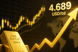 Giá vàng thế giới sáng 25/8 áp sát 4.700 USD