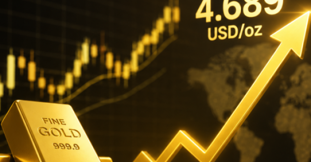 Giá vàng thế giới sáng 25/8 áp sát 4.700 USD
