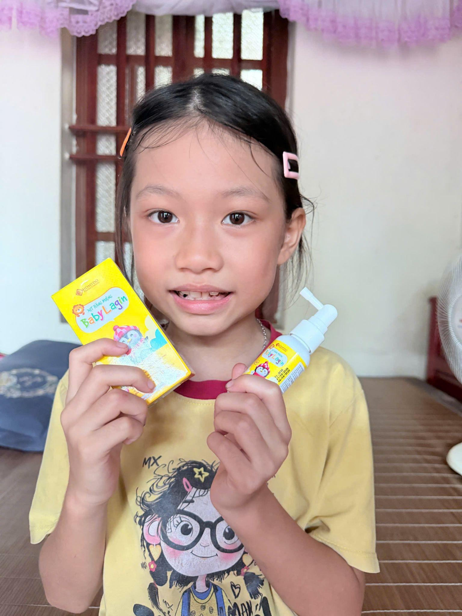Răng trở nên trắng sạch hơn từ khi có Baby Lagin