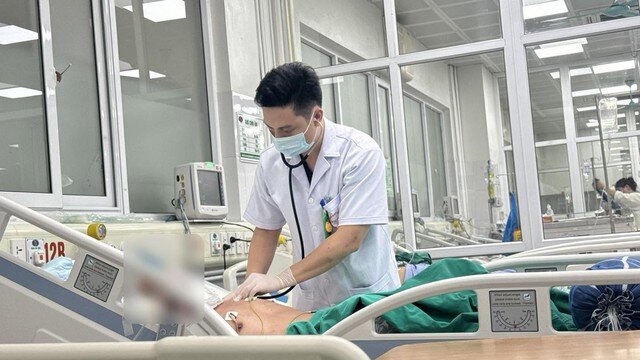 Bệnh nhân nhập viện trong tình trạng nguy kịch. Ảnh: BVCC.