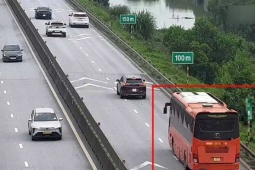 Hai tài xế đầu tiên bị phạt lỗi không giữ khoảng cách an toàn trên cao tốc